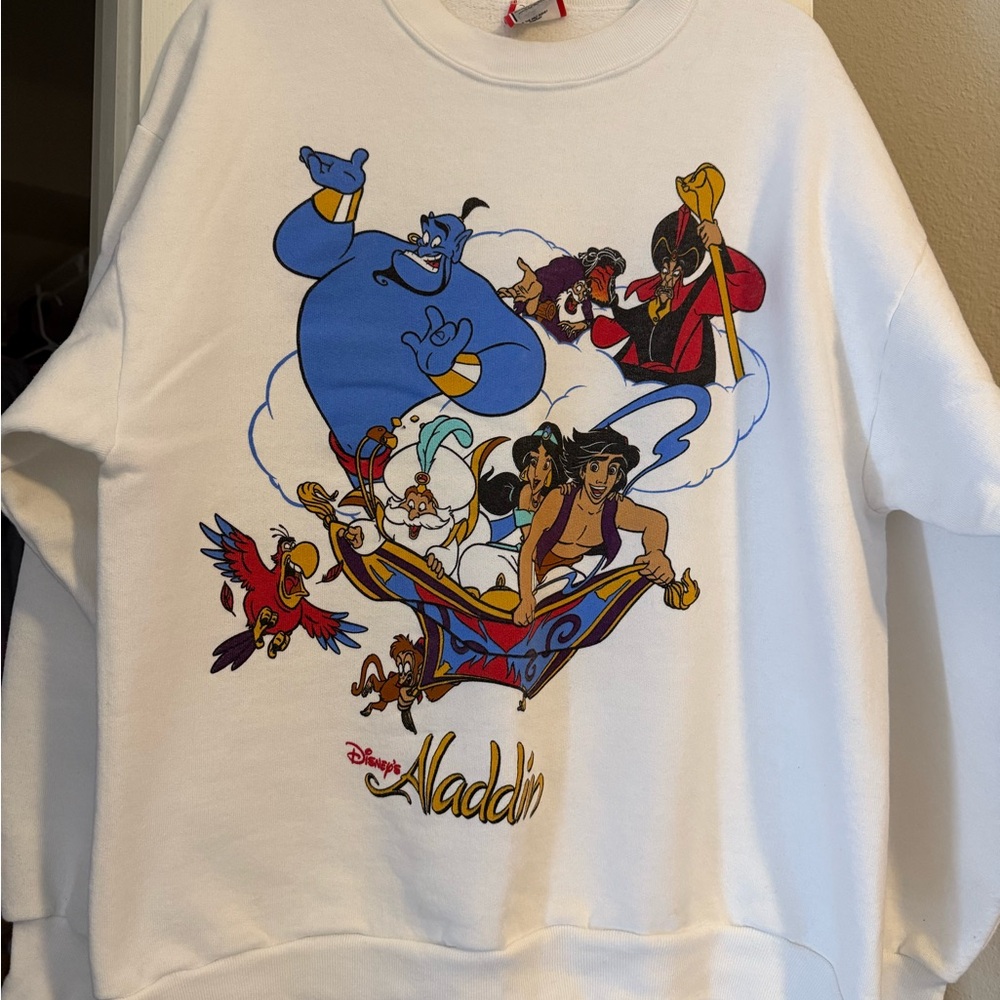 Vintage 90s Disney Aladdin Movie Promo Crewneck Sweater